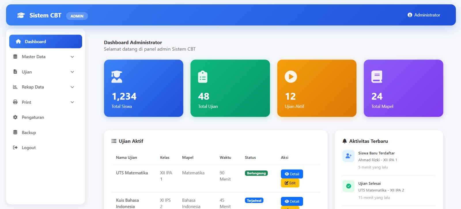 Aplikasi CBT Online